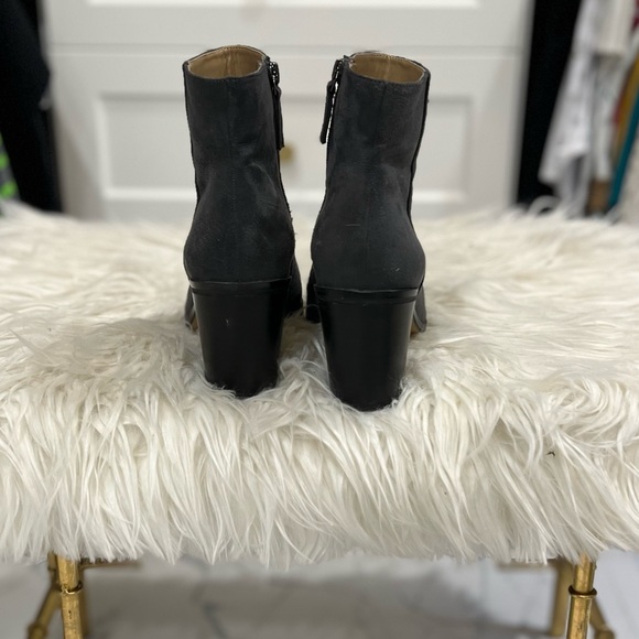 Charcoal Suede Ankle Boots - Picture 4 of 6